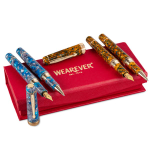 The Wearever Deluxe Collection Honeycomb Peacock Fountain Pen